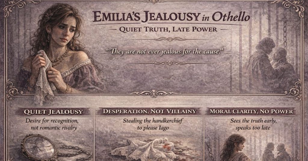 Emilia's jealousy in othello Infographic