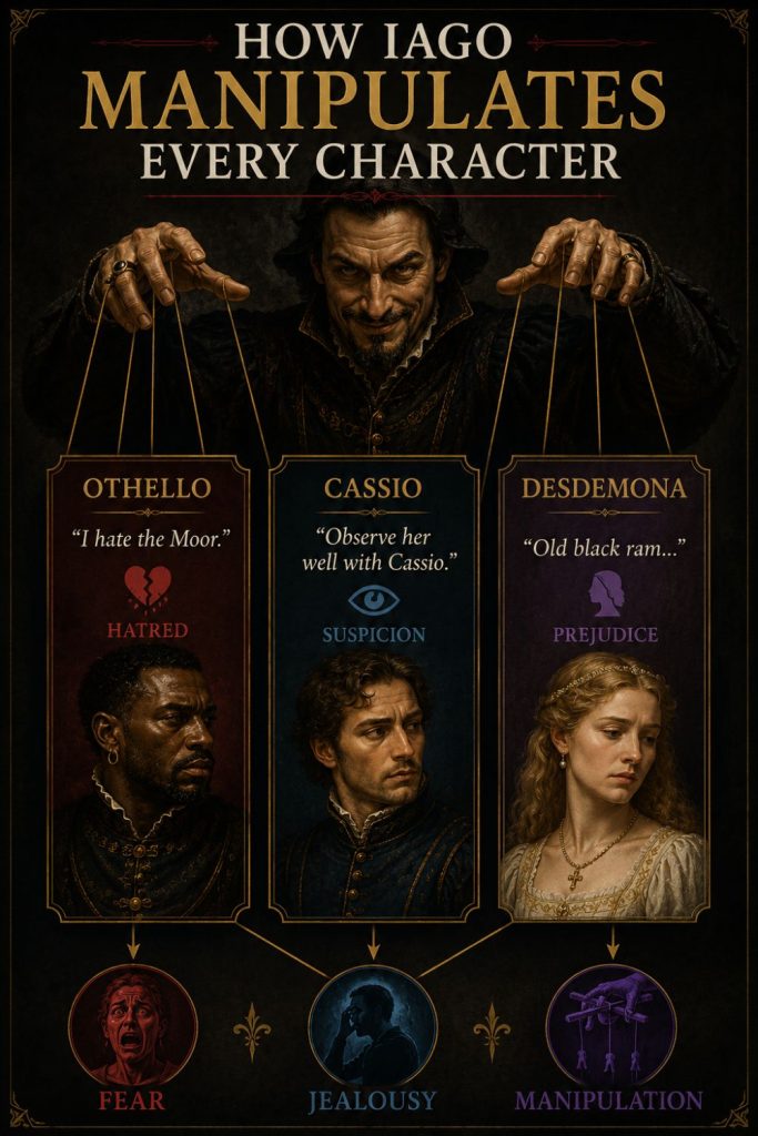 Iago Quotes About Othello, Cassio, and Desdemona