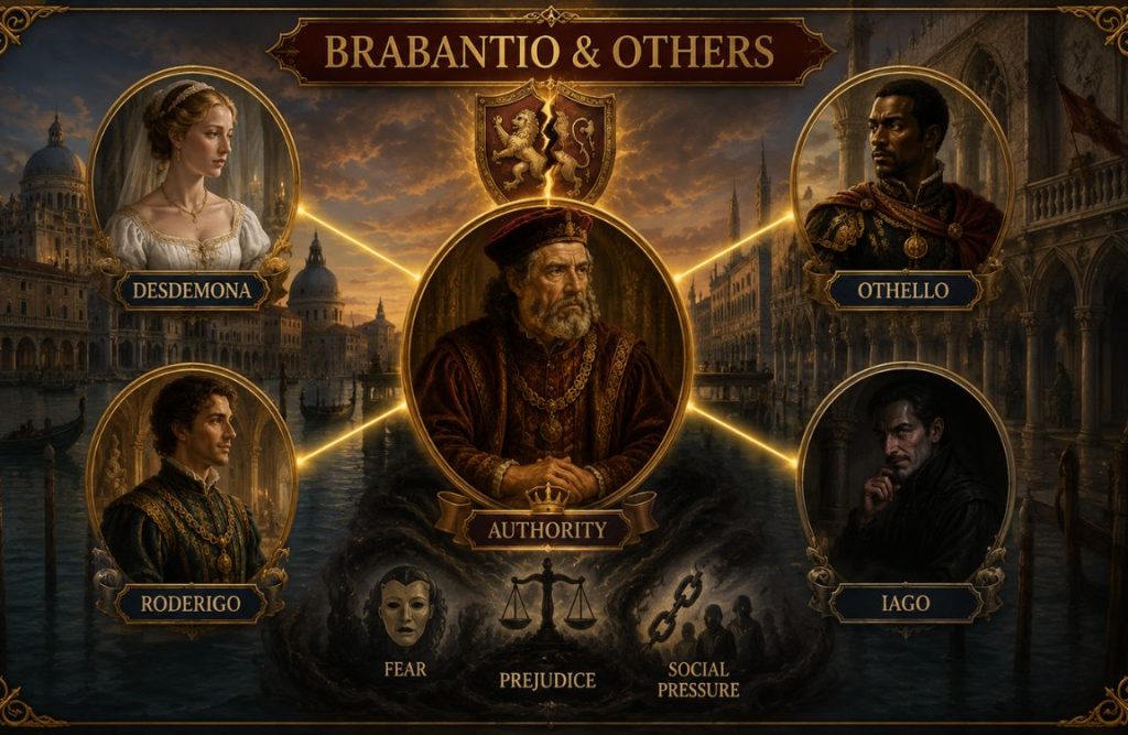 Brabantio's Relationship with Other Characters in Othello 