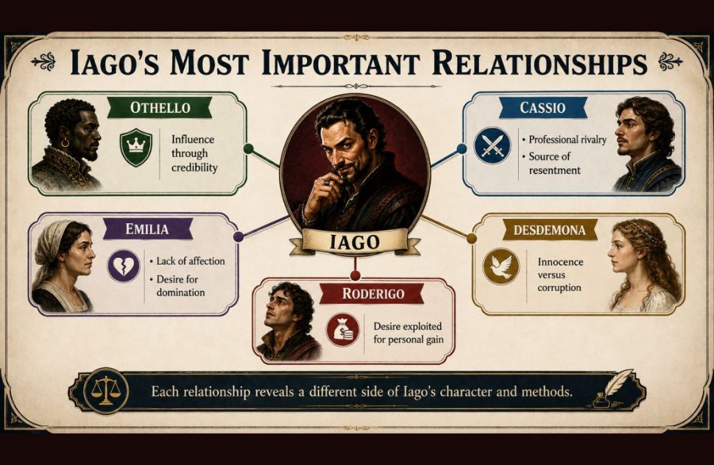 Iago's Most Important Relationships