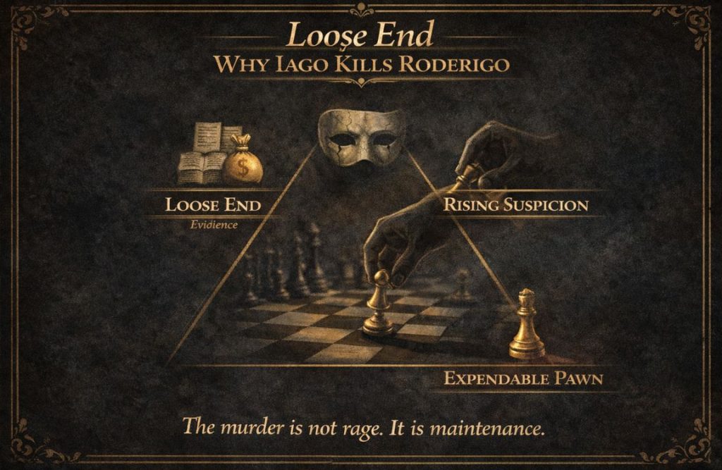 Why Iago kills Roderigo in Othello