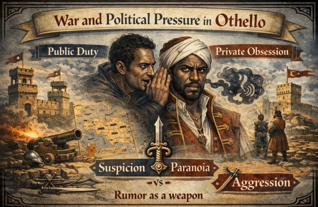War and political pressure in othello
