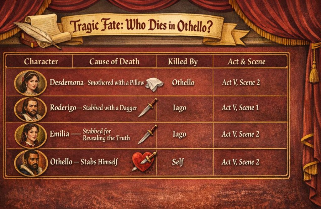 Who dies in Othello