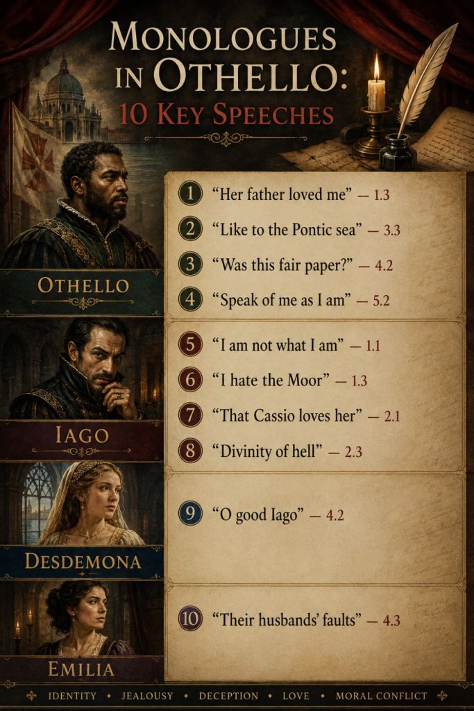 Key Monologues in Othello