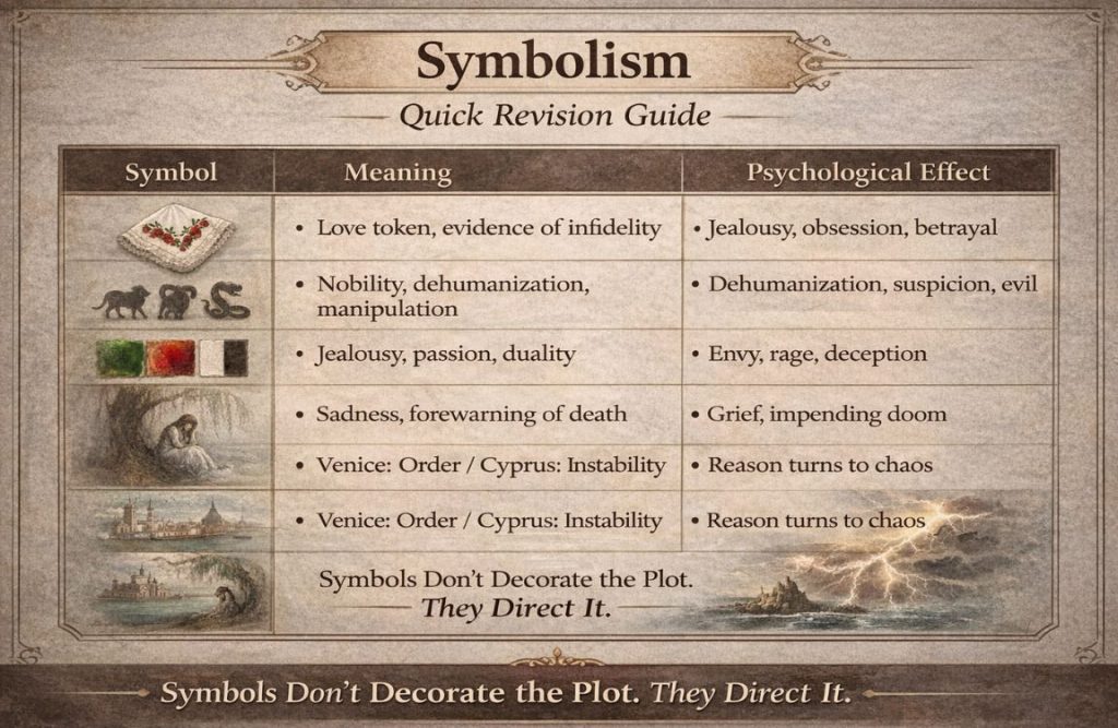 Symbolism in Othello Quick Revision