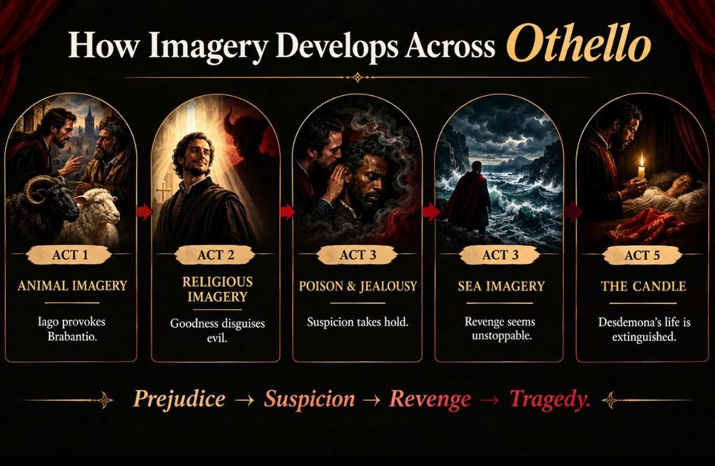 How Imagery develops across Othello