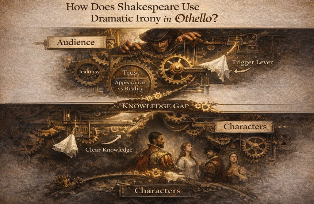 How does Shakespeare use dramatic Irony in Othello