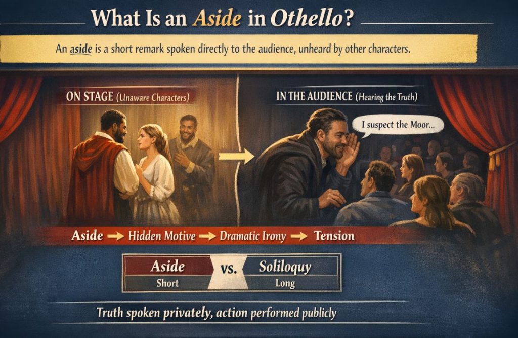 What is an aside in Othello