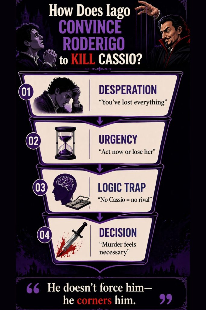  How Does Iago Convince Roderigo to Kill Cassio