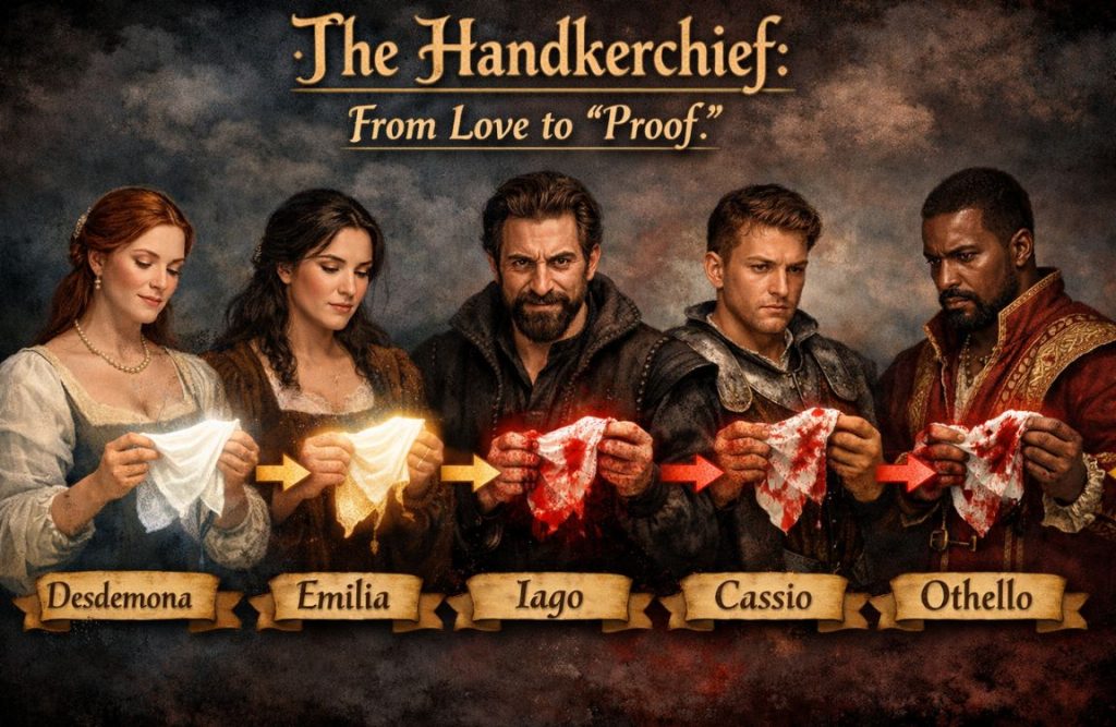 How Does Iago Manipulate Othello with the Handkerchief