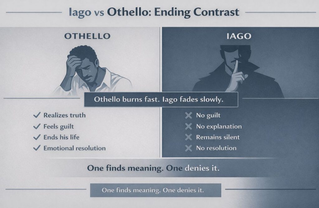 Iago’s Ending vs Othello’s Ending