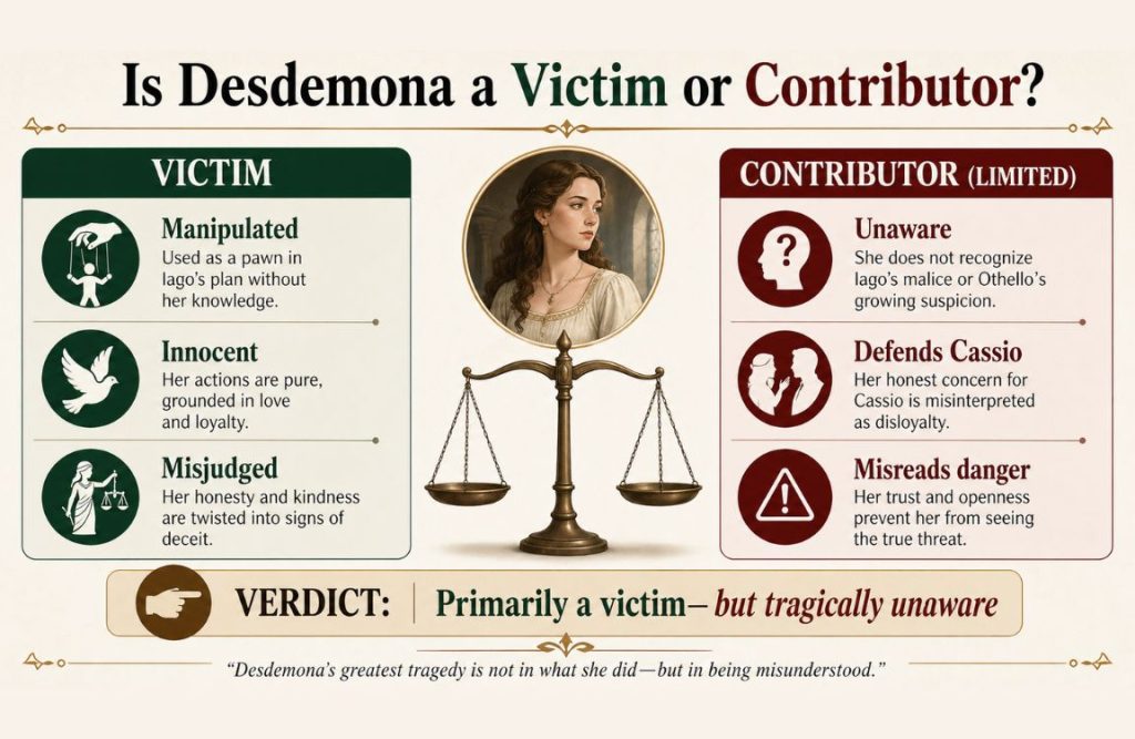 Is Desdemona a Victim or a Contributor