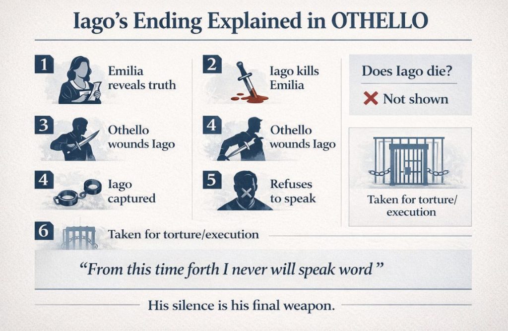 What Happens to Iago at the End of Othello