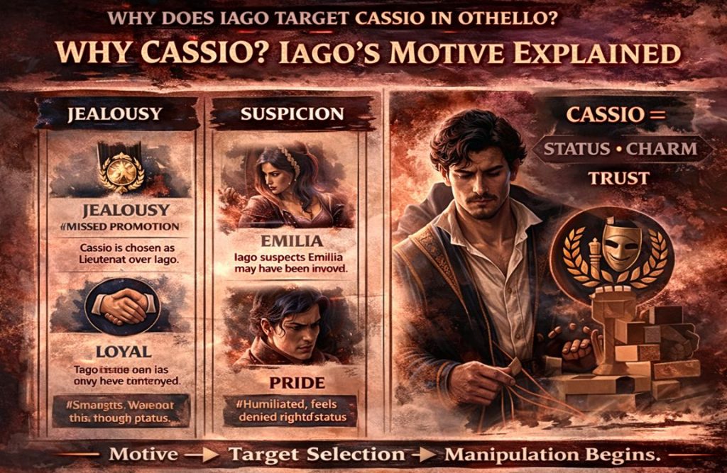 Why Does Iago Target Cassio in Othello