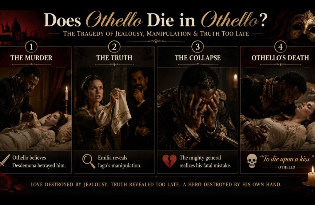 Does Othello die in Othello