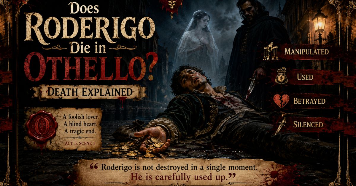 Does Roderigo die in Othello