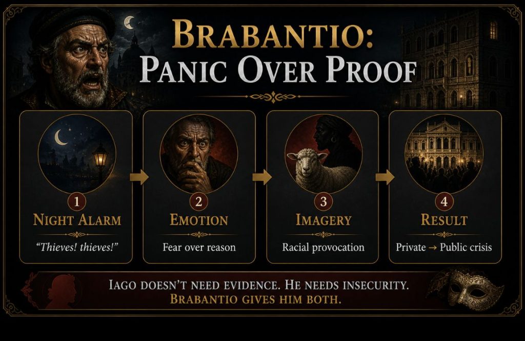 How Does Iago Manipulate Brabantio
