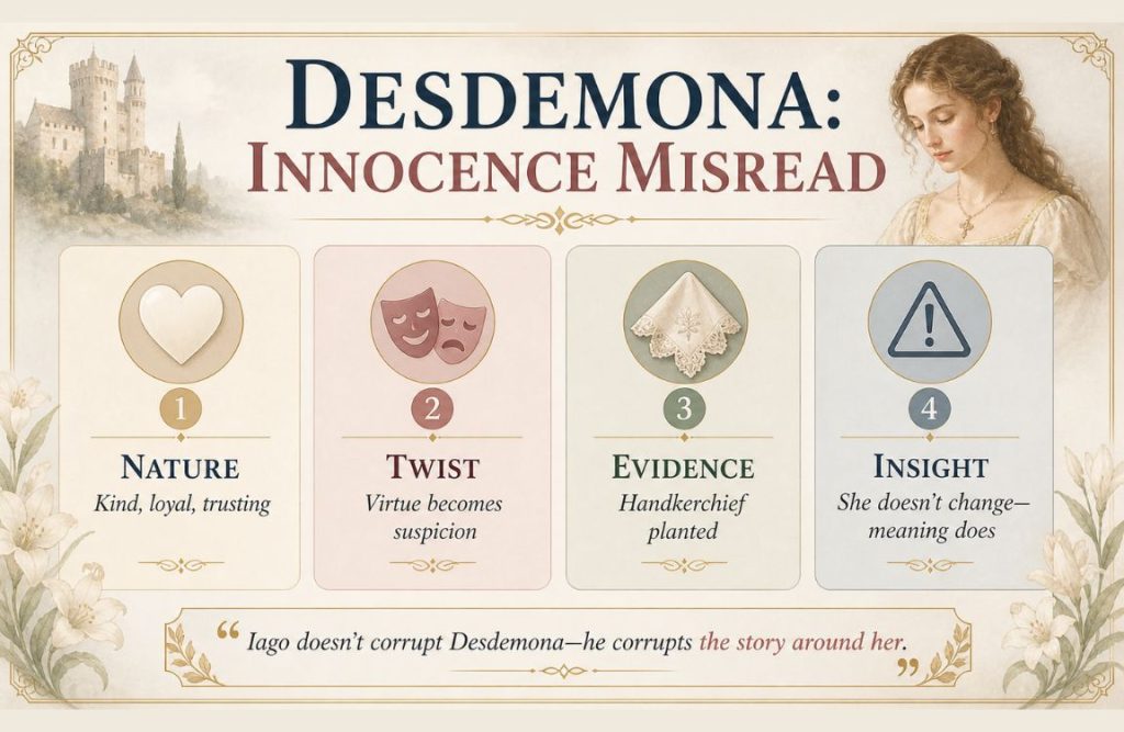 How Does Iago Manipulate Desdemona
