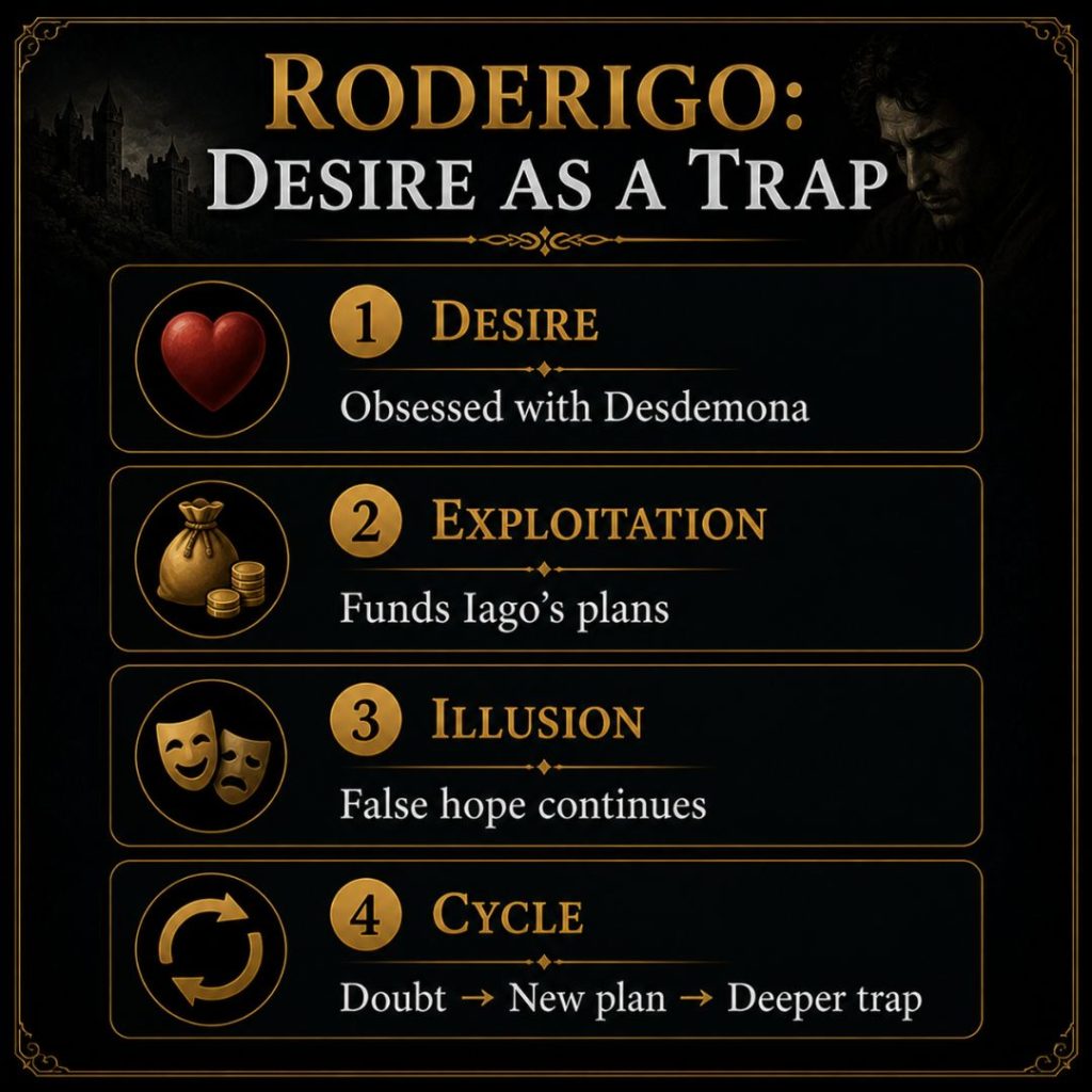 How Does Iago Manipulate Roderigo