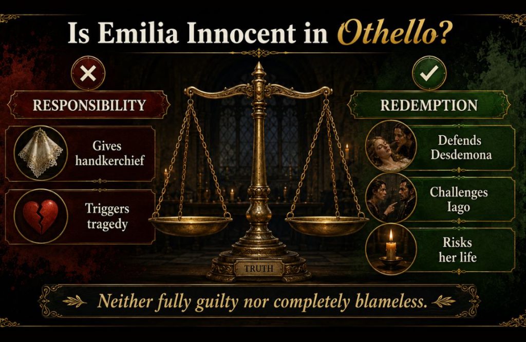 Is Emilia innocent in Othello