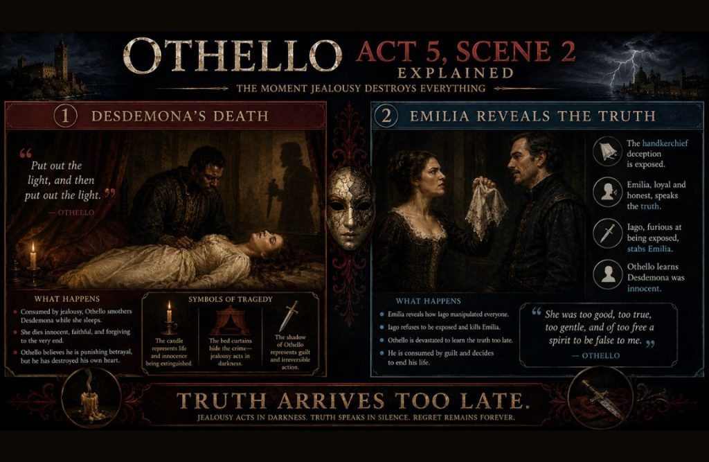 What Happens in Othello, Act 5, Scene 2