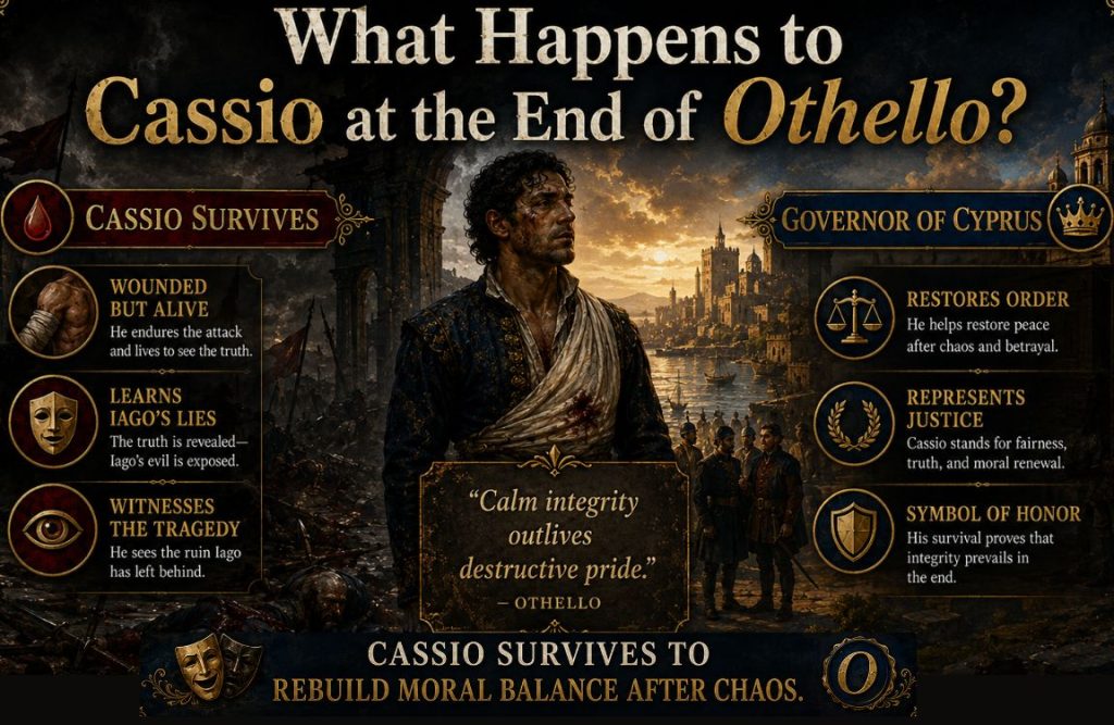 What Happens to Cassio at the End of Othello