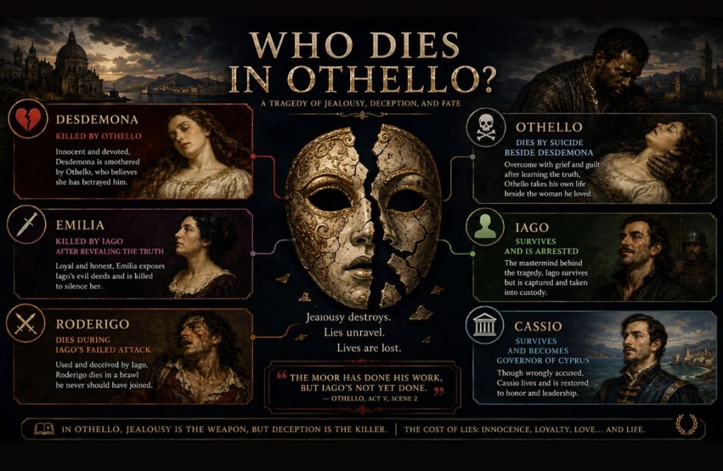 Who dies in Othello
